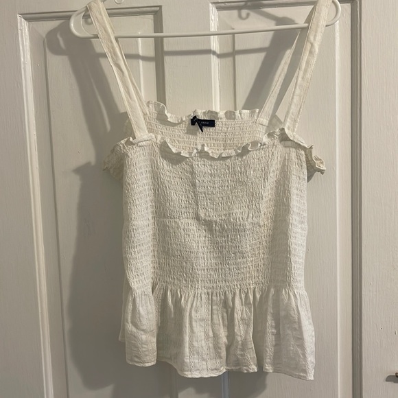 American Eagle Outfitters Tops - White American Eagle top, size XL!